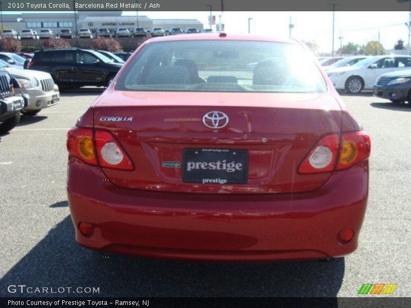 Barcelona Red Metallic / Ash 2010 Toyota Corolla