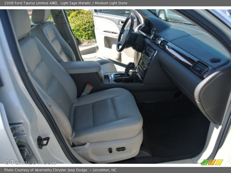 Light Sage Metallic / Medium Light Stone 2008 Ford Taurus Limited AWD