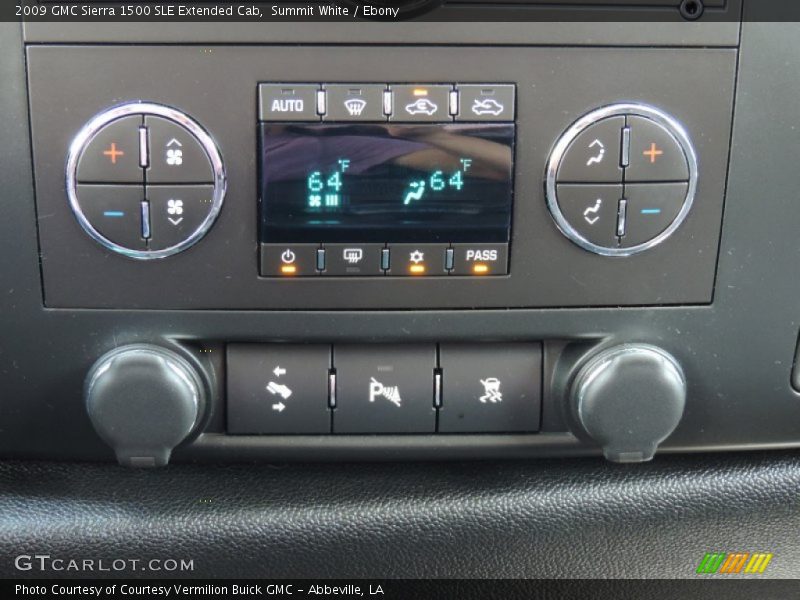 Summit White / Ebony 2009 GMC Sierra 1500 SLE Extended Cab