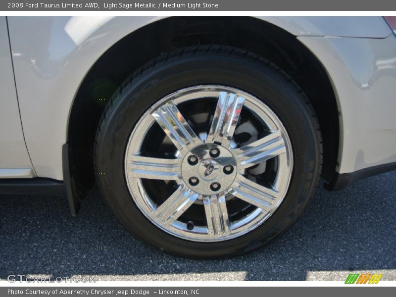 Light Sage Metallic / Medium Light Stone 2008 Ford Taurus Limited AWD
