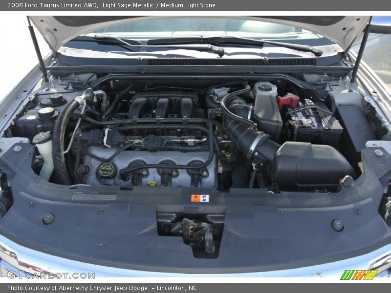Light Sage Metallic / Medium Light Stone 2008 Ford Taurus Limited AWD