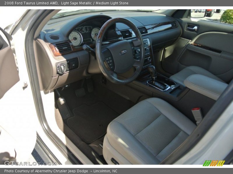 Light Sage Metallic / Medium Light Stone 2008 Ford Taurus Limited AWD