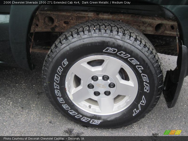 Dark Green Metallic / Medium Gray 2006 Chevrolet Silverado 1500 Z71 Extended Cab 4x4