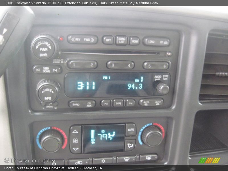 Dark Green Metallic / Medium Gray 2006 Chevrolet Silverado 1500 Z71 Extended Cab 4x4