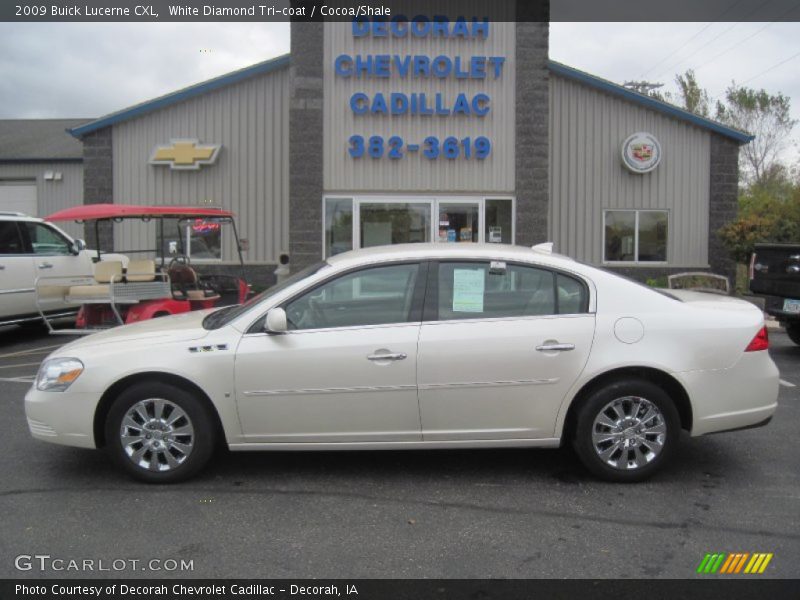 White Diamond Tri-coat / Cocoa/Shale 2009 Buick Lucerne CXL