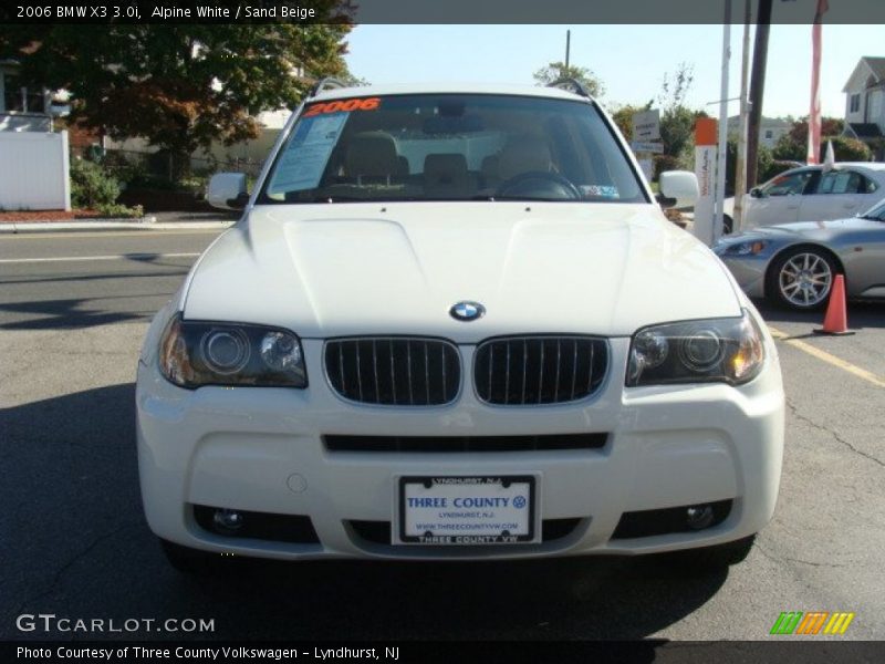Alpine White / Sand Beige 2006 BMW X3 3.0i