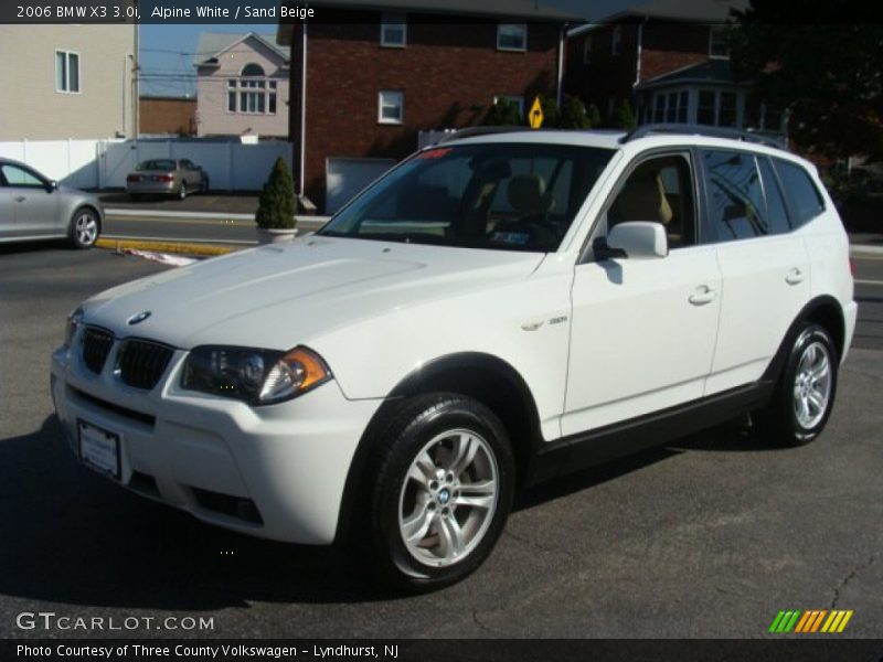 Alpine White / Sand Beige 2006 BMW X3 3.0i