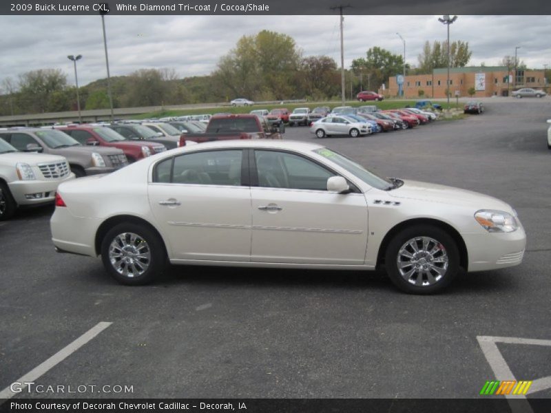 White Diamond Tri-coat / Cocoa/Shale 2009 Buick Lucerne CXL