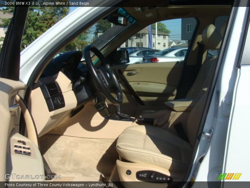 Alpine White / Sand Beige 2006 BMW X3 3.0i