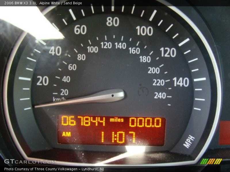 Alpine White / Sand Beige 2006 BMW X3 3.0i
