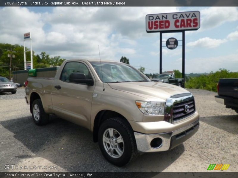 Desert Sand Mica / Beige 2007 Toyota Tundra SR5 Regular Cab 4x4