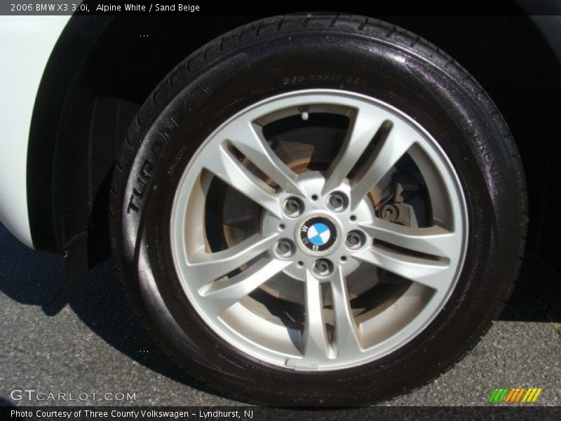 Alpine White / Sand Beige 2006 BMW X3 3.0i