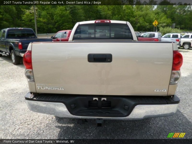 Desert Sand Mica / Beige 2007 Toyota Tundra SR5 Regular Cab 4x4