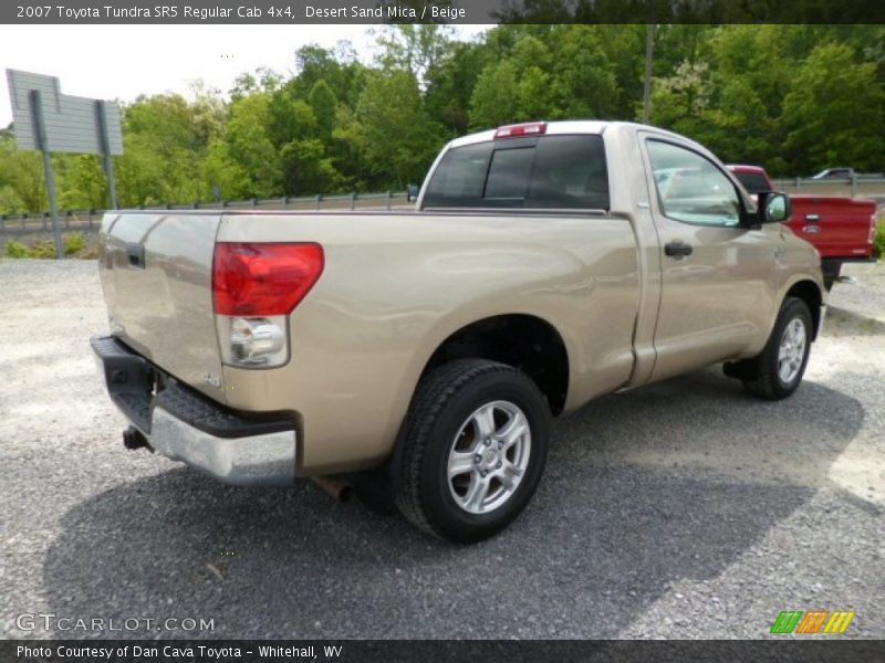 Desert Sand Mica / Beige 2007 Toyota Tundra SR5 Regular Cab 4x4