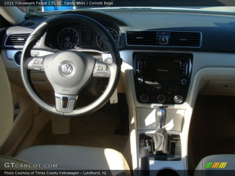 Candy White / Cornsilk Beige 2013 Volkswagen Passat 2.5L SE