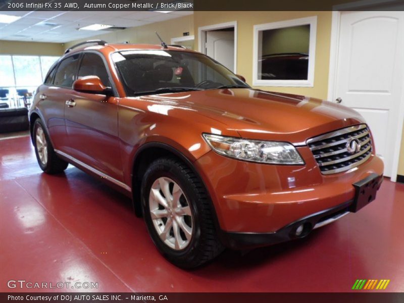 Autumn Copper Metallic / Brick/Black 2006 Infiniti FX 35 AWD