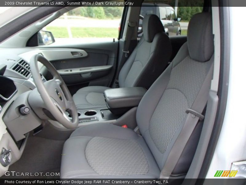 Summit White / Dark Gray/Light Gray 2009 Chevrolet Traverse LS AWD