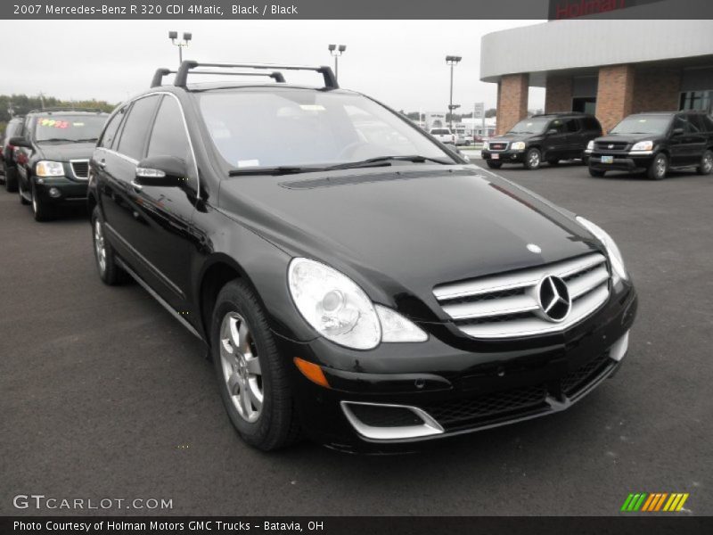Black / Black 2007 Mercedes-Benz R 320 CDI 4Matic