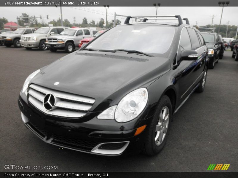 Black / Black 2007 Mercedes-Benz R 320 CDI 4Matic