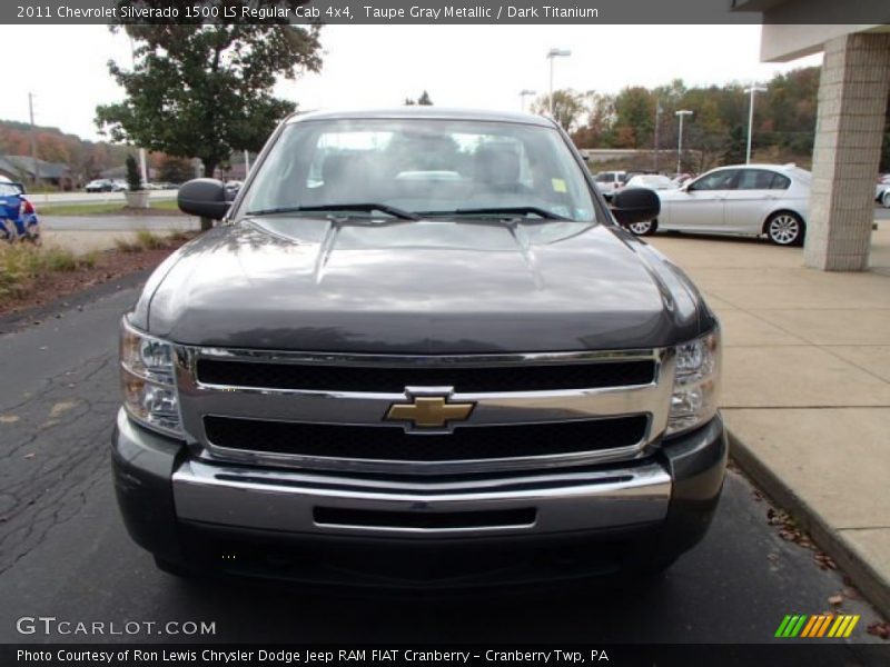 Taupe Gray Metallic / Dark Titanium 2011 Chevrolet Silverado 1500 LS Regular Cab 4x4