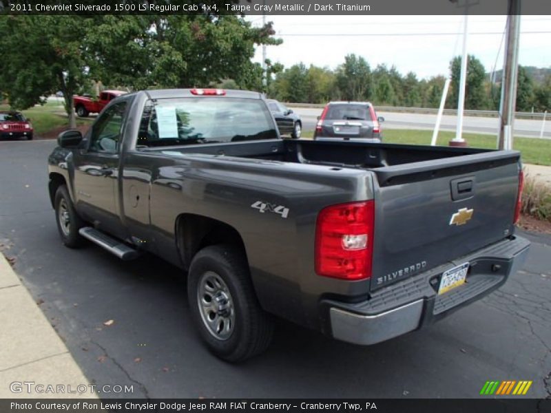 Taupe Gray Metallic / Dark Titanium 2011 Chevrolet Silverado 1500 LS Regular Cab 4x4