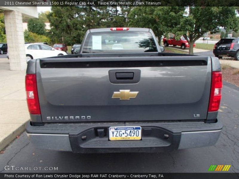 Taupe Gray Metallic / Dark Titanium 2011 Chevrolet Silverado 1500 LS Regular Cab 4x4