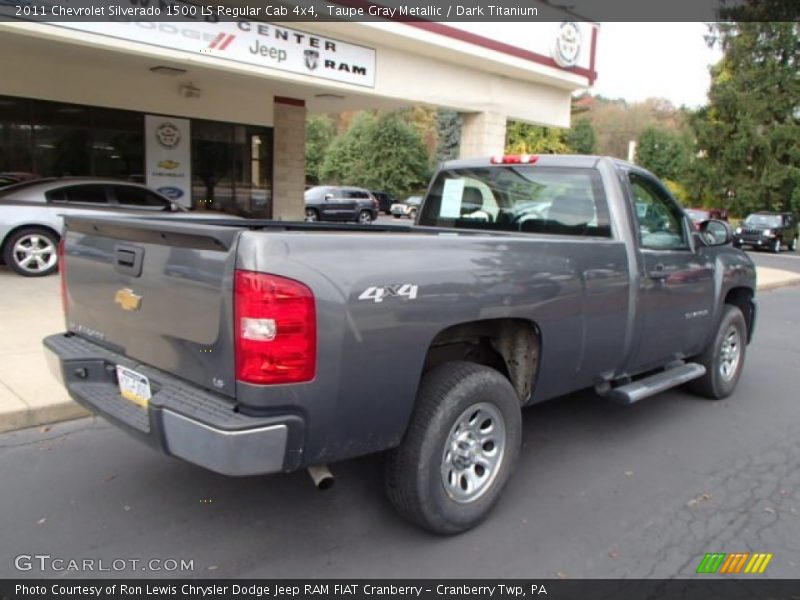 Taupe Gray Metallic / Dark Titanium 2011 Chevrolet Silverado 1500 LS Regular Cab 4x4