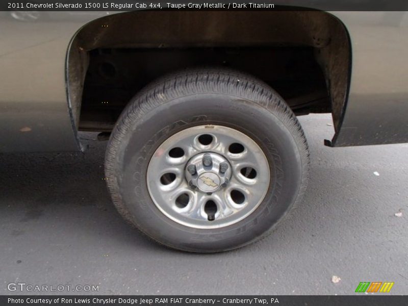 Taupe Gray Metallic / Dark Titanium 2011 Chevrolet Silverado 1500 LS Regular Cab 4x4