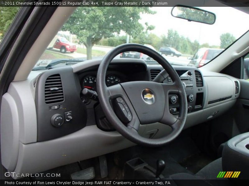 Taupe Gray Metallic / Dark Titanium 2011 Chevrolet Silverado 1500 LS Regular Cab 4x4