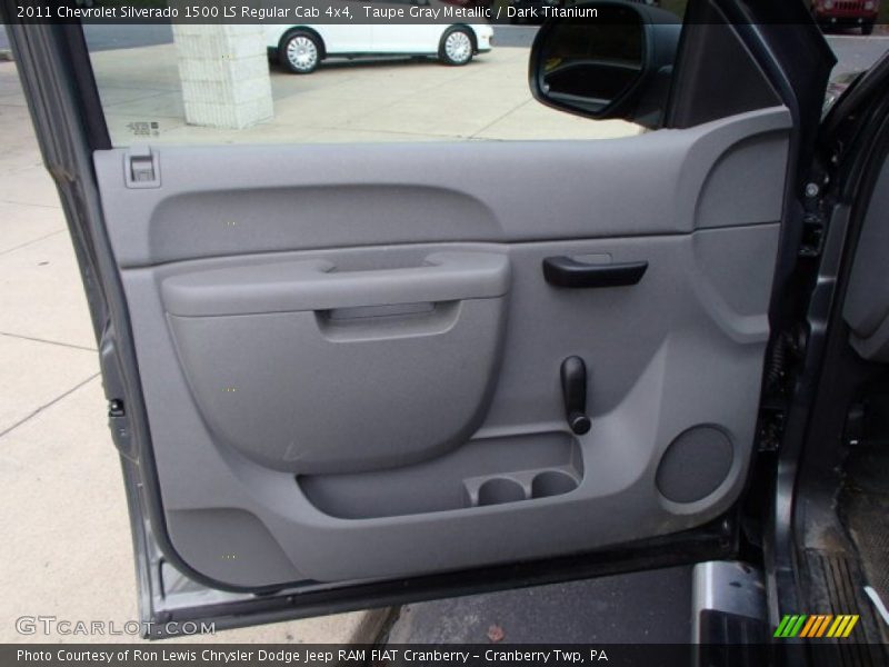 Taupe Gray Metallic / Dark Titanium 2011 Chevrolet Silverado 1500 LS Regular Cab 4x4
