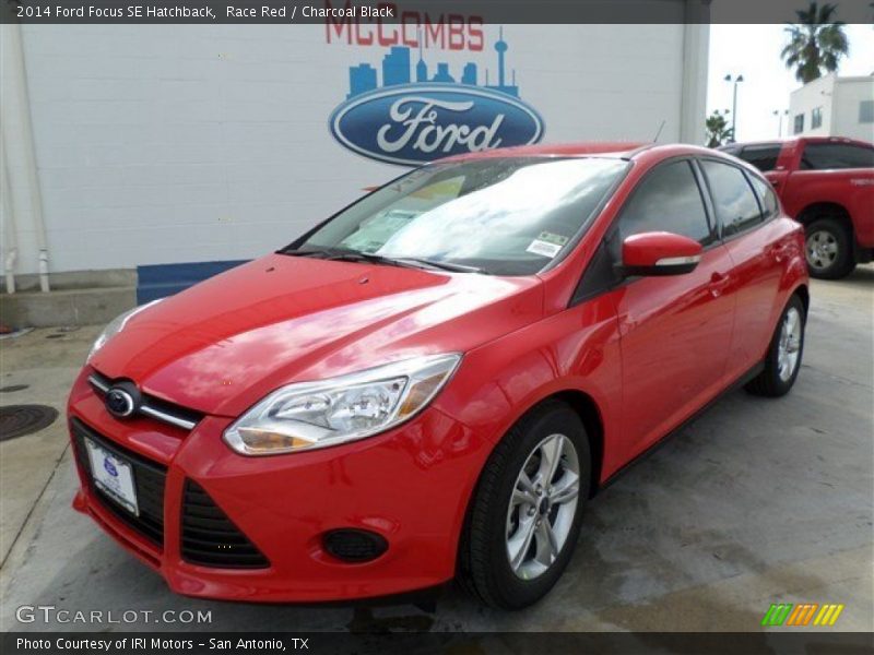 Race Red / Charcoal Black 2014 Ford Focus SE Hatchback