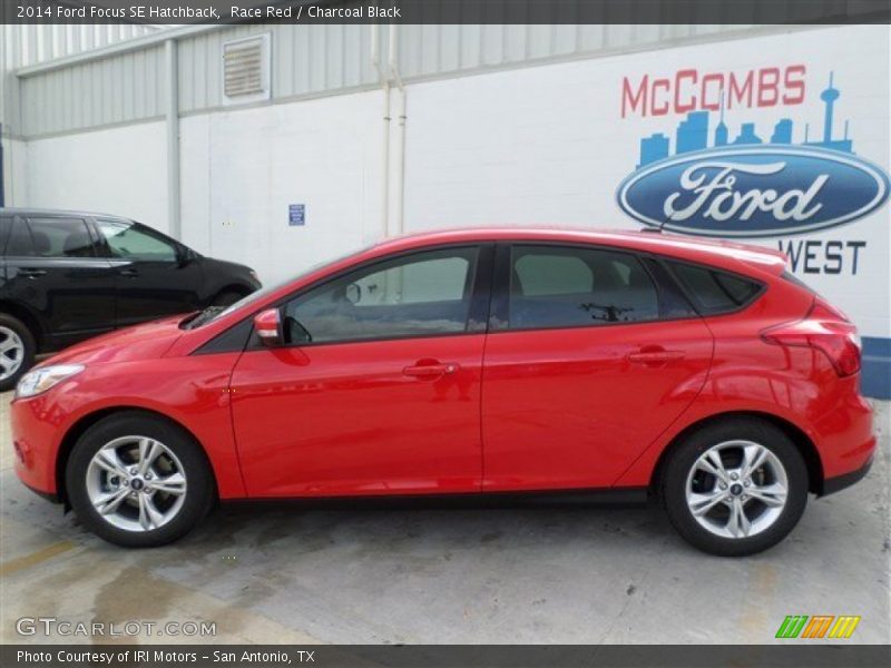 Race Red / Charcoal Black 2014 Ford Focus SE Hatchback