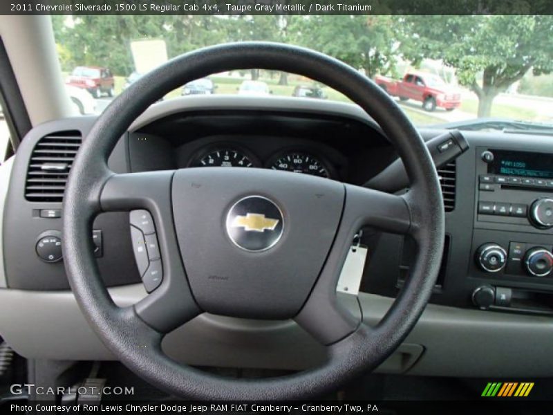 Taupe Gray Metallic / Dark Titanium 2011 Chevrolet Silverado 1500 LS Regular Cab 4x4
