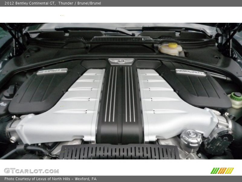  2012 Continental GT  Engine - 6.0 Liter Twin-Turbocharged DOHC 48-Valve VVT W12