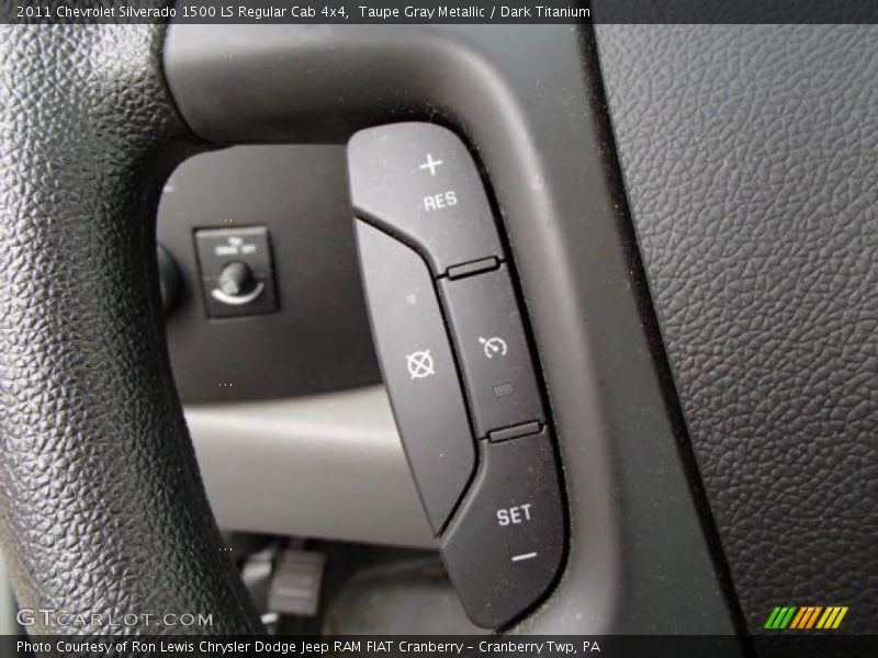 Taupe Gray Metallic / Dark Titanium 2011 Chevrolet Silverado 1500 LS Regular Cab 4x4