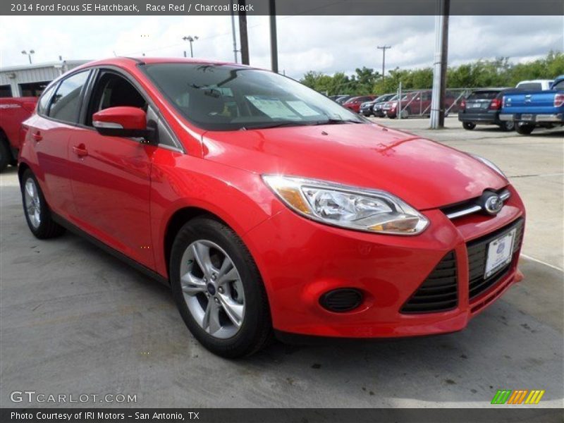 Race Red / Charcoal Black 2014 Ford Focus SE Hatchback