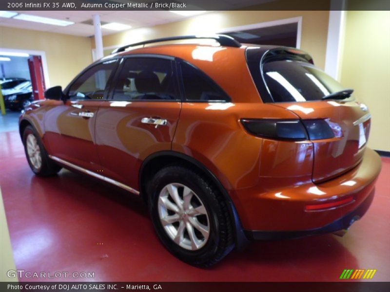 Autumn Copper Metallic / Brick/Black 2006 Infiniti FX 35 AWD