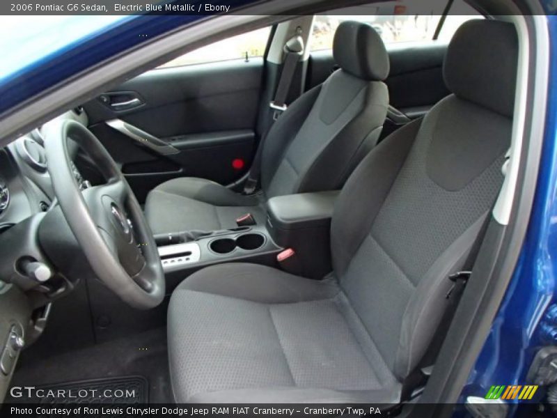 Electric Blue Metallic / Ebony 2006 Pontiac G6 Sedan