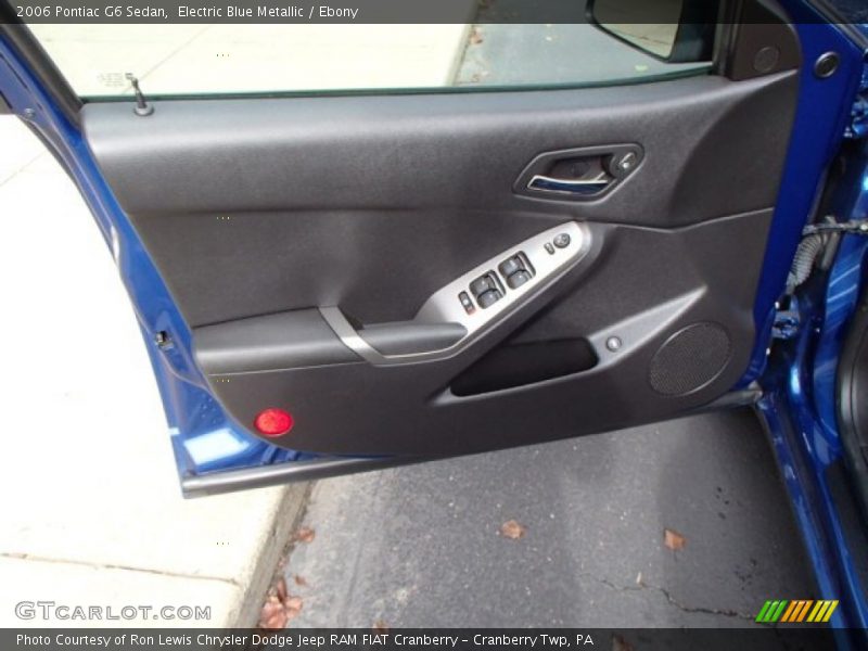 Electric Blue Metallic / Ebony 2006 Pontiac G6 Sedan