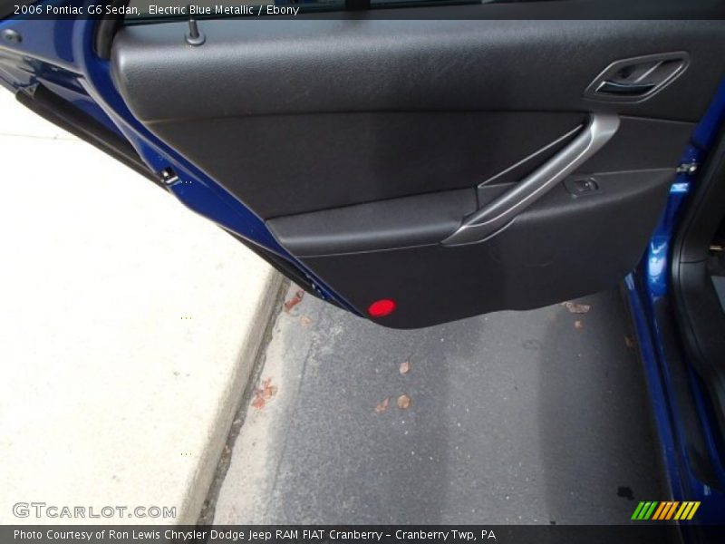 Electric Blue Metallic / Ebony 2006 Pontiac G6 Sedan