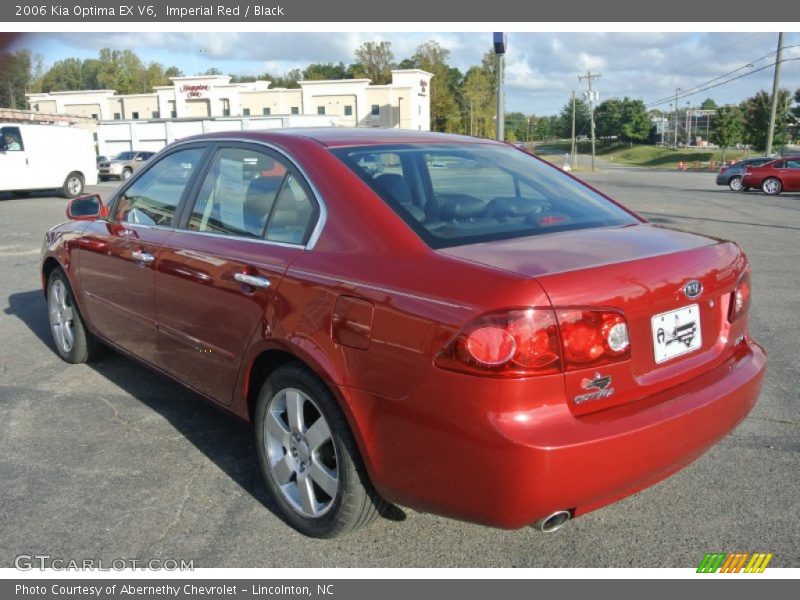Imperial Red / Black 2006 Kia Optima EX V6