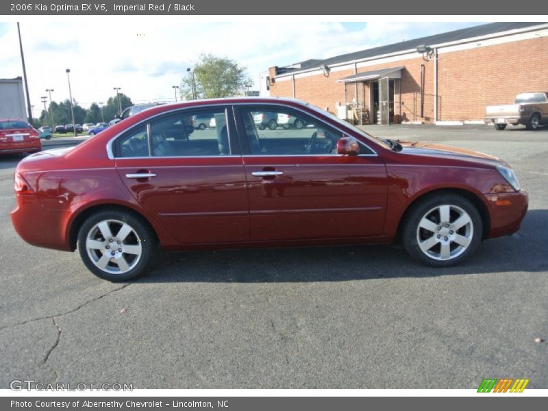 Imperial Red / Black 2006 Kia Optima EX V6
