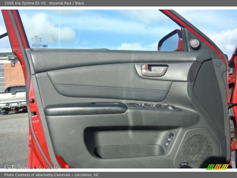 Imperial Red / Black 2006 Kia Optima EX V6