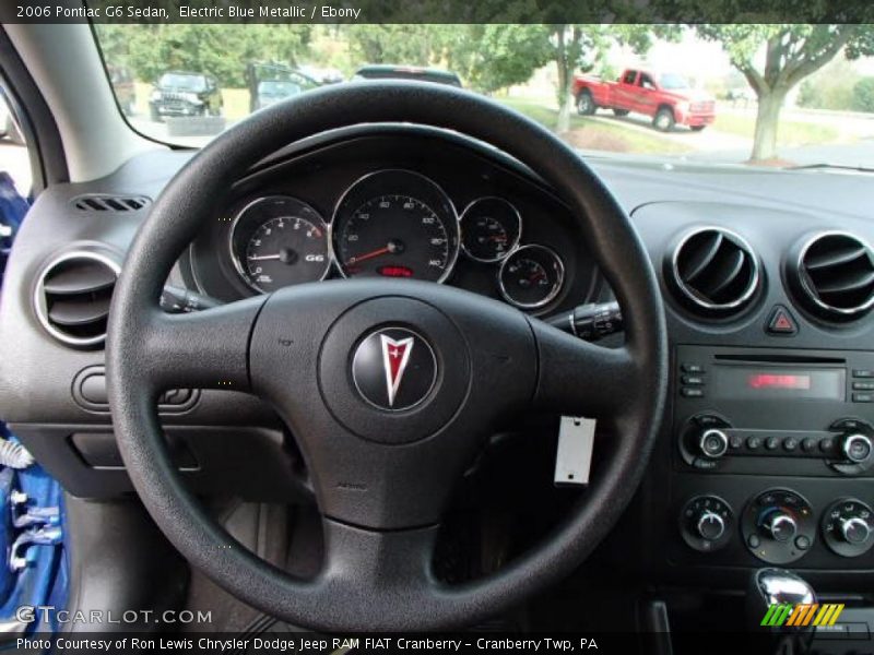 Electric Blue Metallic / Ebony 2006 Pontiac G6 Sedan