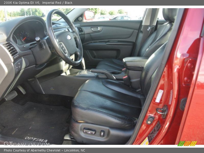 Imperial Red / Black 2006 Kia Optima EX V6