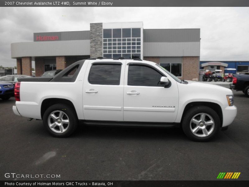 Summit White / Ebony 2007 Chevrolet Avalanche LTZ 4WD