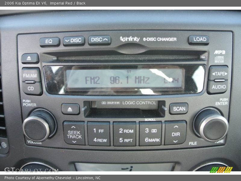 Imperial Red / Black 2006 Kia Optima EX V6