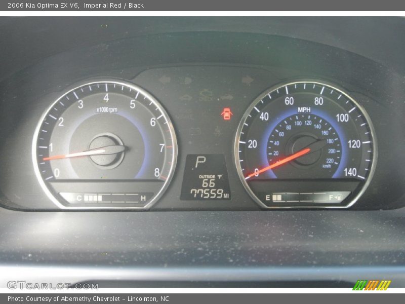 Imperial Red / Black 2006 Kia Optima EX V6