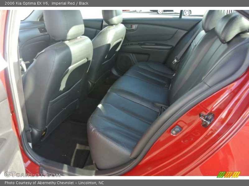 Imperial Red / Black 2006 Kia Optima EX V6
