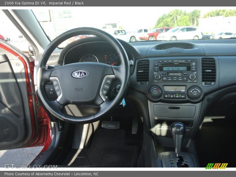Imperial Red / Black 2006 Kia Optima EX V6